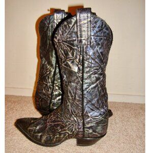 Tony Lama Electric Leather Western Cowboy Boots